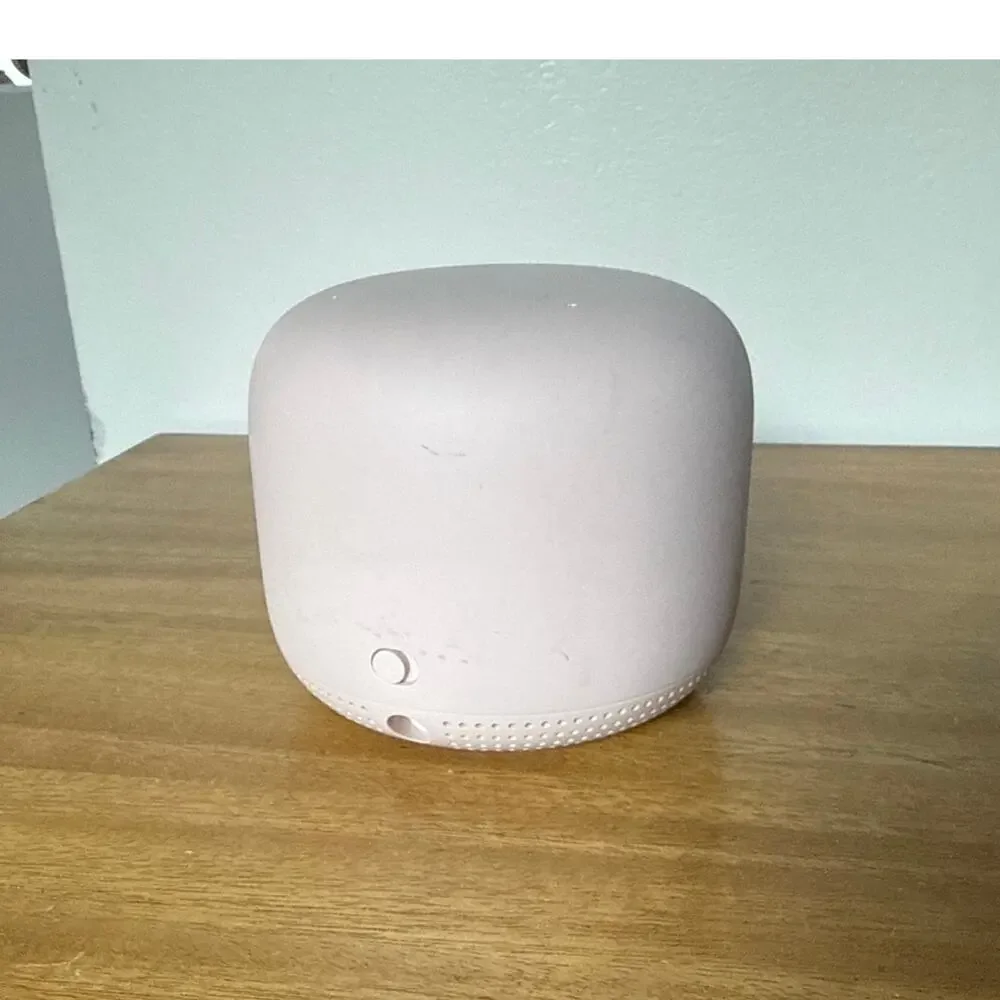 Google Nest Wifi Mesh Router Model H2E AC2200 Sand Pink with Plug